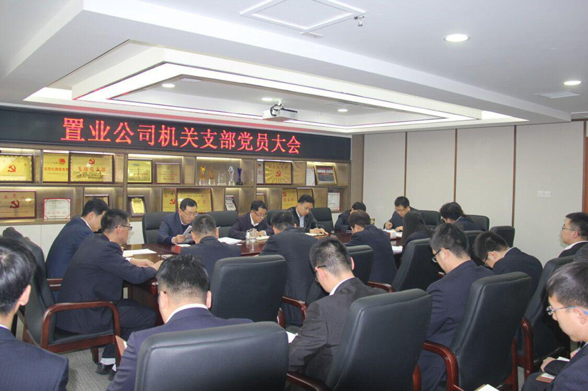 置業(yè)公司機(jī)關(guān)支部召開(kāi)2019年第一次黨員大會(huì)
