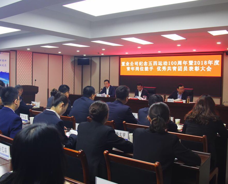 “青春心向黨 建功新時代”置業(yè)公司召開紀念五四運動100周年暨表彰大會