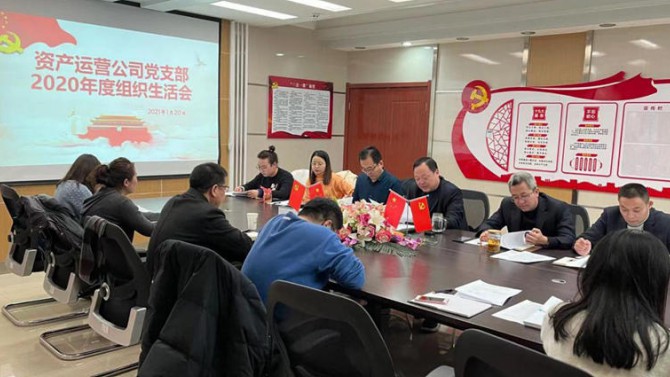 資產運營公司黨支部開展2020年度組織生活會、民主評議黨員和黨支部述職評議考核工作
